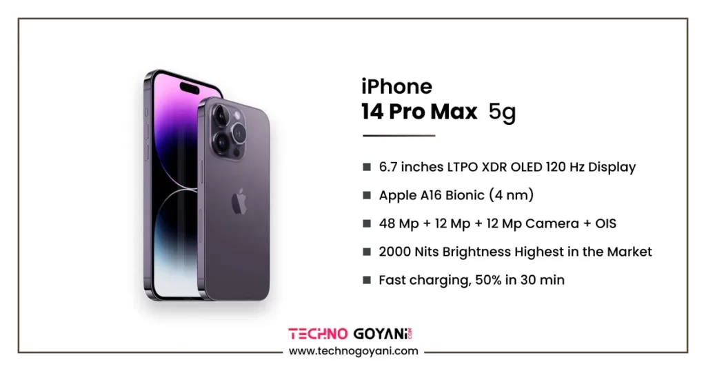 iPhone 14 Pro max specifications