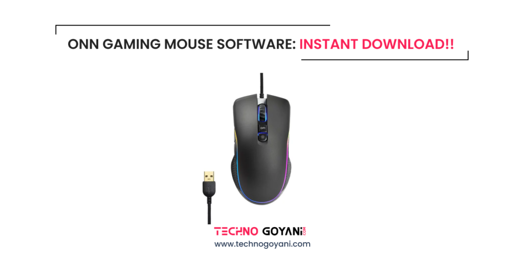 Onn Gaming Mouse Software