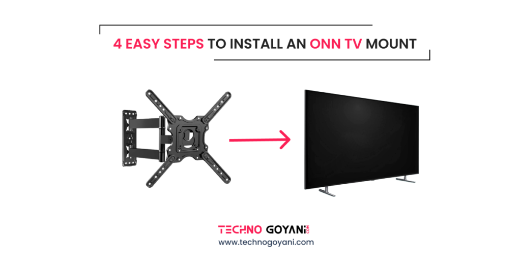 Onn tv mount Instructions