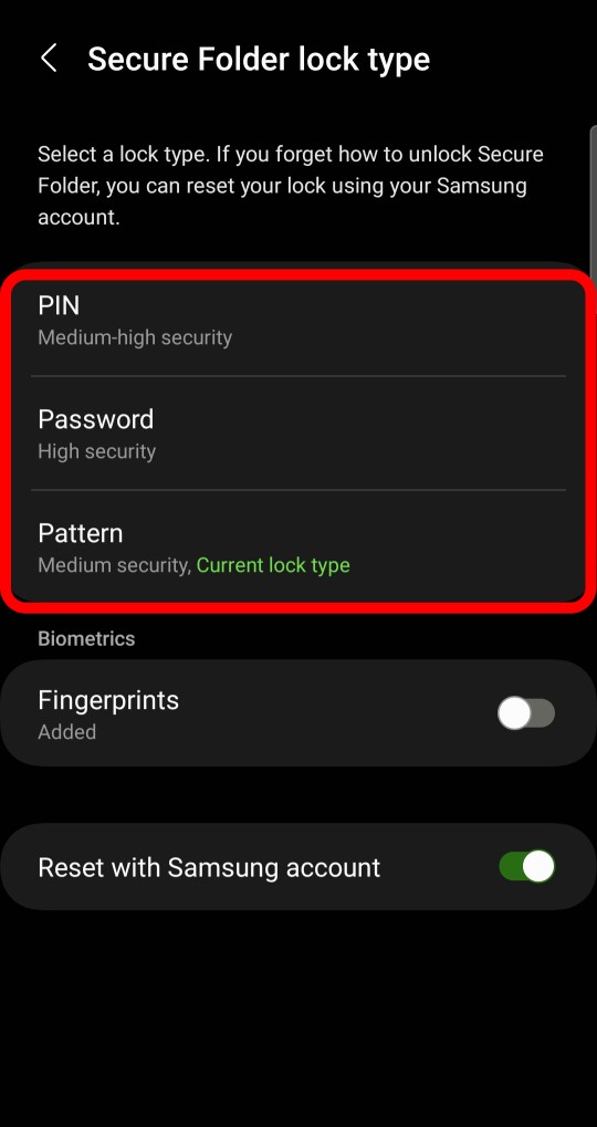 secure folder lock types