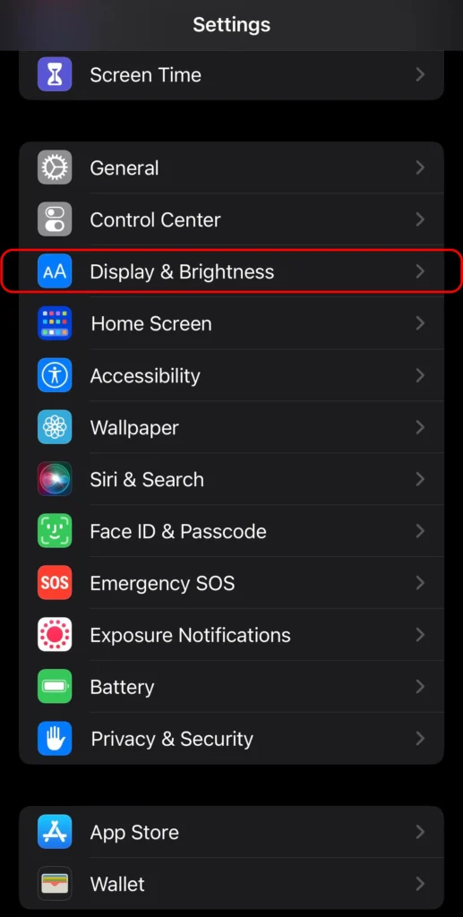 How to disable always on display on iphone