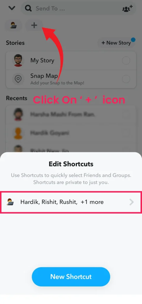 Now click on the shortcut you want to edit