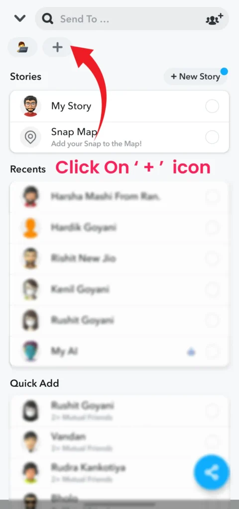 Click on the + icon as shown below