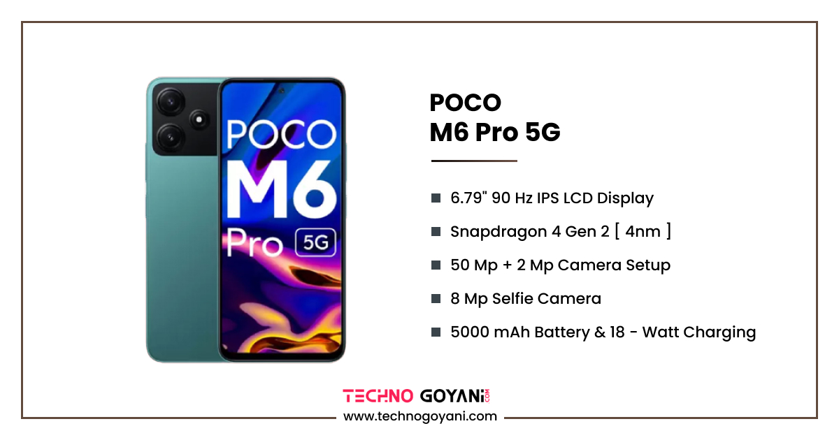 POCO M6 Pro 5G Especificación 