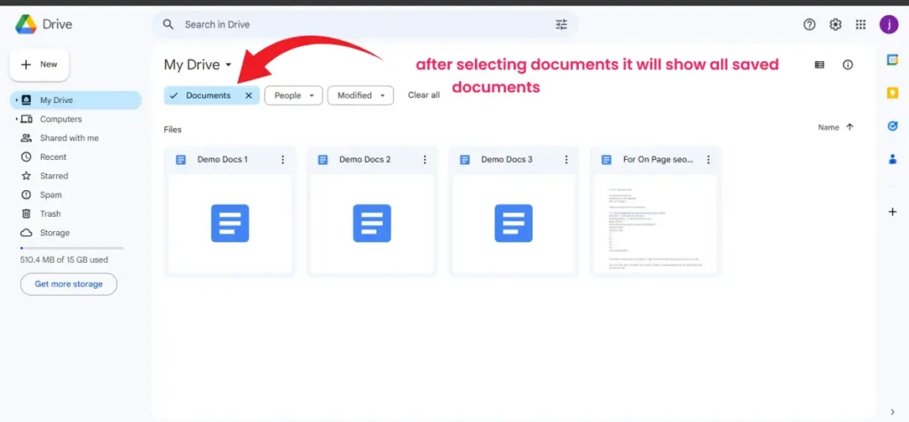 show all available documents