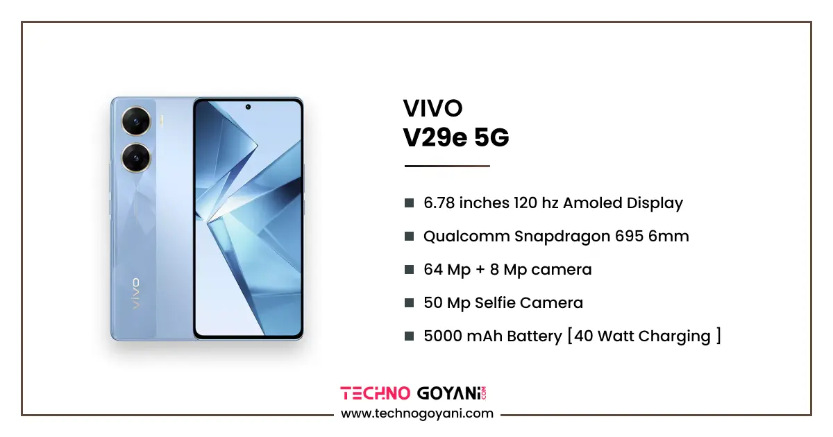VIVO V29e 5g specifications