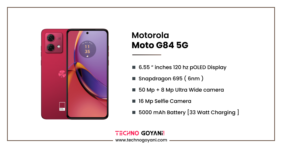 Motorola Moto G84 Specifications