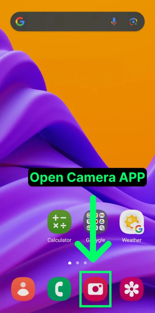 Open the Camera app