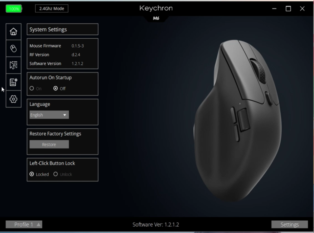 keychron Mouse Settings